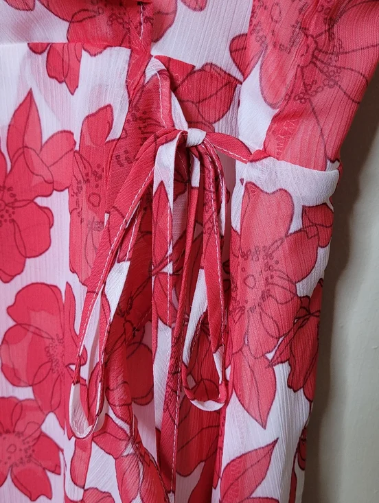 Estelle Poppy Essence Faux Wrap Mini Dress Size 2X NWT - Picture 5 of 12